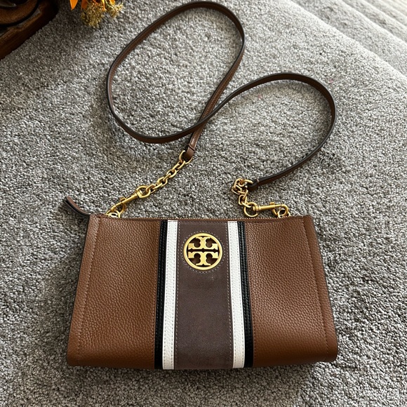 Tory Burch Bags Tory Burch Carson Stripe Leather Crossbody Bag